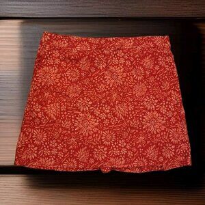 Rip Skirt Floral Hook And Loop Wrap Skirt Swim Cover Sz XL Pocket